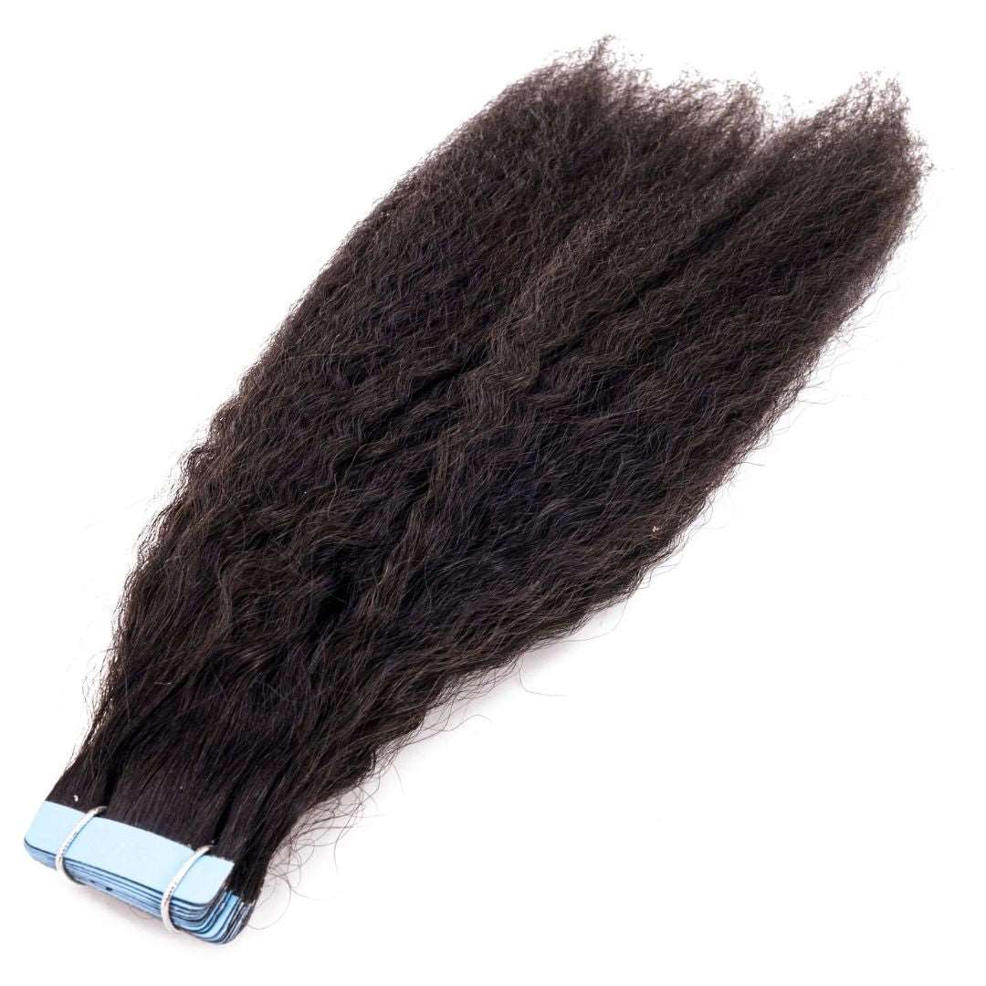 Kinky Straight Tape-In Extensions - Slayed by Meme